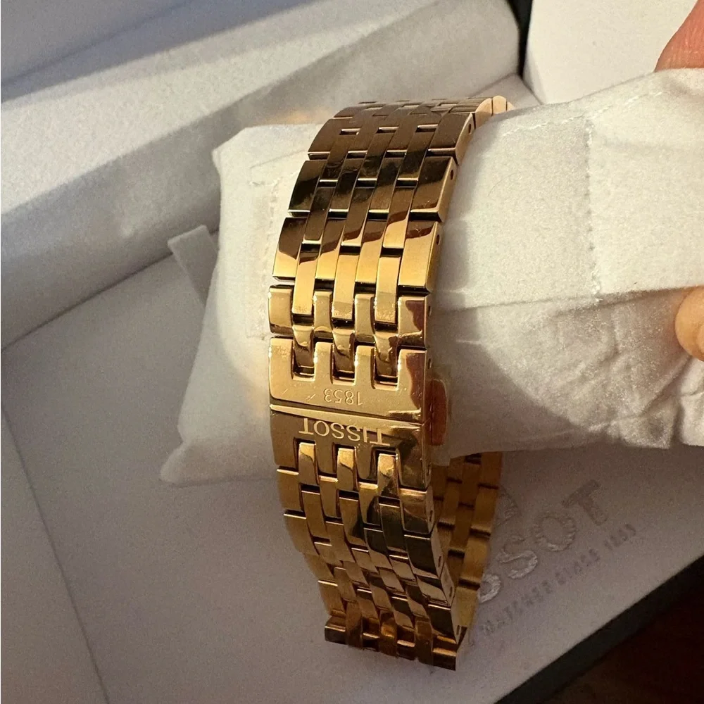 NWT Tissot Tradition Rose Gold and Silver Watch MEN